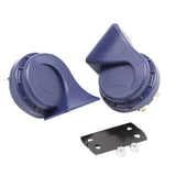 Maxbell 12V Snail Horn Air Horn Double Tone Waterproof Super Loud Blue For Car - Aladdin Shoppers