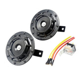 Maxbell Super Loud Blast Tone Grill Mount 12V Electric Compact Car Horn Kit Black - Aladdin Shoppers