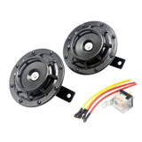 Maxbell Super Loud Blast Tone Grill Mount 12V Electric Compact Car Horn Kit Black - Aladdin Shoppers
