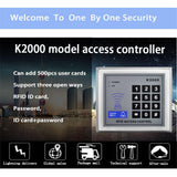 Single Door Access Control Keypad 125kHz Card Reader Door Lock with Cards