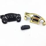 Maxbell 2xCar Shape Auto Air Conditioner Vent Clip Universal Vent Perfume Golden