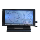 Maxbell Maxbell DC8-24V Car Digital Thermometer Backlight LCD Car Compass Calendar Clock