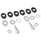 Maxbell 2xCar Vehicle Windshield Spray Nozzle On Front Hood Wiper Washer Spray Silver