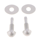Maxbell 2xCar Vehicle Windshield Spray Nozzle On Front Hood Wiper Washer Spray Silver