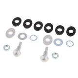 Maxbell 2xCar Vehicle Windshield Spray Nozzle On Front Hood Wiper Washer Spray Silver