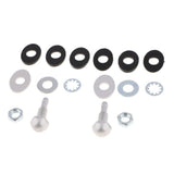 Maxbell 2xCar Vehicle Windshield Spray Nozzle On Front Hood Wiper Washer Spray Silver