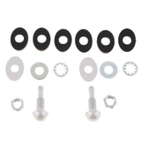 Maxbell 2xCar Vehicle Windshield Spray Nozzle On Front Hood Wiper Washer Spray Silver
