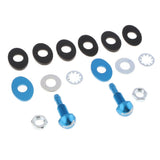 Maxbell 2xCar Vehicle Windshield Spray Nozzle On Front Hood Wiper Washer Spray Blue