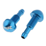 Maxbell 2xCar Vehicle Windshield Spray Nozzle On Front Hood Wiper Washer Spray Blue