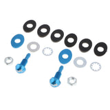 Maxbell 2xCar Vehicle Windshield Spray Nozzle On Front Hood Wiper Washer Spray Blue