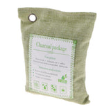2 Pack Bamboo Charcoal Air Purifying Freshener Odor Eliminator Bag Green