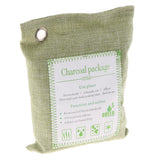 2 Pack Bamboo Charcoal Air Purifying Freshener Odor Eliminator Bag Green