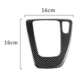 Maxbell 2xCarbon Fiber Gear Shift Panel Decorative Trim For  E90 E92 E93 05-12
