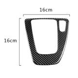 Maxbell 2xCarbon Fiber Gear Shift Panel Decorative Trim For  E90 E92 E93 05-12