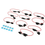 Maxbell 10PCS Car Add-a-circuit Fuse ATM APM Auto 15A Blade Fuse Holder TAP Adapter - Aladdin Shoppers