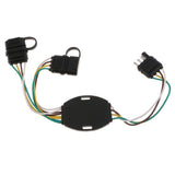 PACK-1 4 Pin Flat Y-Splitter Wiring Harness with Rubber Cab for LED Brake Tailgate Light Bars - Aladdin Shoppers