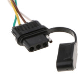 PACK-1 4 Pin Flat Y-Splitter Wiring Harness with Rubber Cab for LED Brake Tailgate Light Bars - Aladdin Shoppers