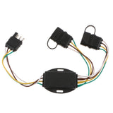 PACK-1 4 Pin Flat Y-Splitter Wiring Harness with Rubber Cab for LED Brake Tailgate Light Bars - Aladdin Shoppers