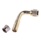 Angled Wheel Tire Tyre Valve Adapter for Motorcycle Car 90 Degree