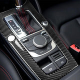 Maxbell 1 Piece Carbon Fiber Interior Car Gear Box Panel Cover Trim For Audi A3 2014-2017 - Aladdin Shoppers