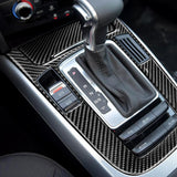 Maxbell 1 Set Auto Car Gear Shift Control Panel Carbon Fiber Cover Sticker Replacement for Audi A5 A4L Q5 10-18 09-16 - Aladdin Shoppers