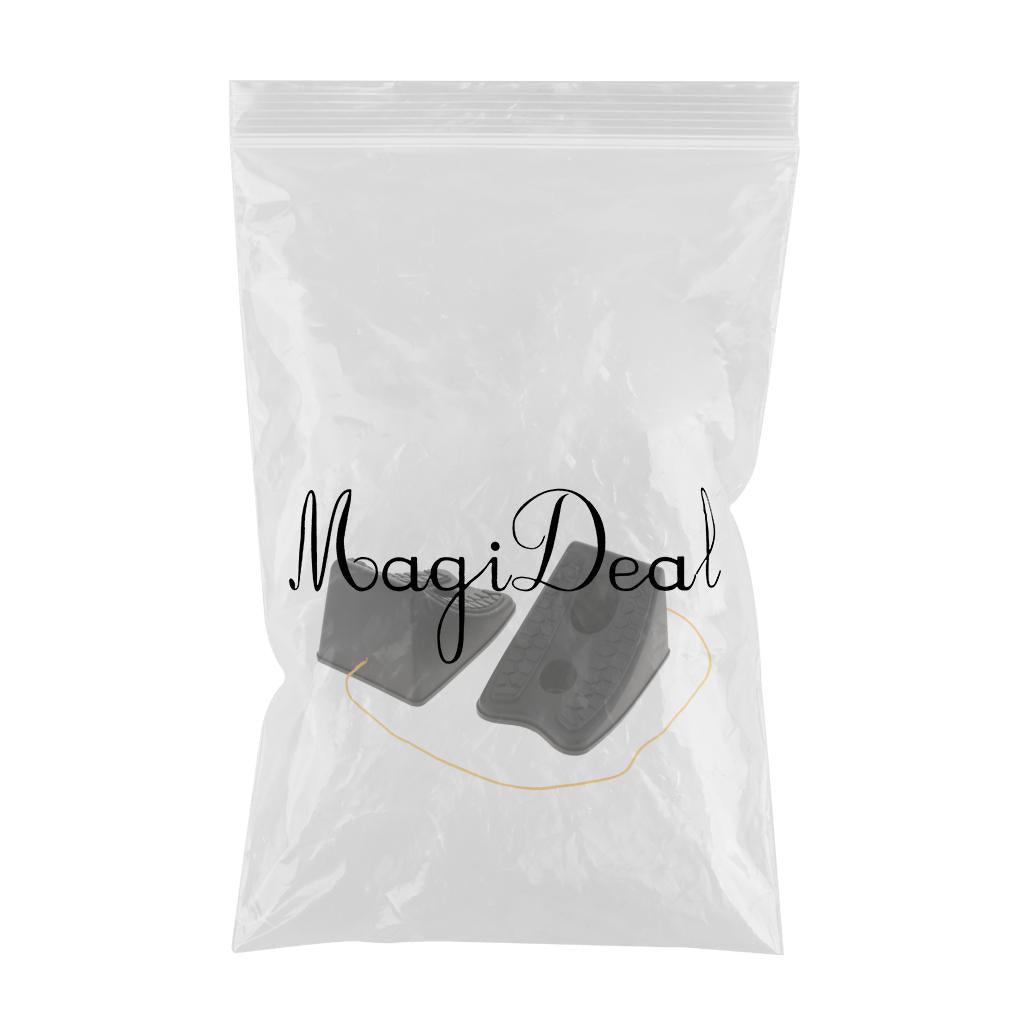 Maxbell Maxbell Car Wheel Chocks Rubber Anti Slip Pads Stoppers - Black (2 pcs)