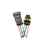 Maxbell Maxbell 3 Pin Way Car Waterproof Electrical Connector Plug with Wire AWG Marine Pack of 5
