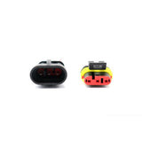 Maxbell Maxbell 3 Pin Way Car Waterproof Electrical Connector Plug with Wire AWG Marine Pack of 5