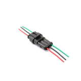 Maxbell Maxbell 3 Pin Way Car Waterproof Electrical Connector Plug with Wire AWG Marine Pack of 5