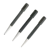 Center Punch, 3Pcs/Set Heavy Duty Centre Punch Steel Metal Spring Loaded Marking Hole Tool - Aladdin Shoppers