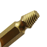 HSS High Speed Steel Screw Extractor Damaged Screw Remover Kit for Rusted, Broken or Stripped Screws and Bolts - Aladdin Shoppers