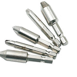 5pcs 1/4 Inch HSS Stripped Screw Extractor Set Easy Out Extractor Set Metric Power Tools Accessories - Aladdin Shoppers