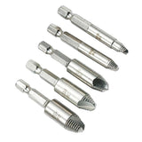 5pcs 1/4 Inch HSS Stripped Screw Extractor Set Easy Out Extractor Set Metric Power Tools Accessories - Aladdin Shoppers