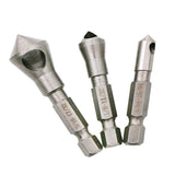 Set 3Pc Hex Countersink Deburring Bits Chamfering Drill Oblique Hole Chamfer - Aladdin Shoppers