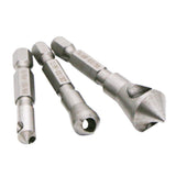 Set 3Pc Hex Countersink Deburring Bits Chamfering Drill Oblique Hole Chamfer - Aladdin Shoppers