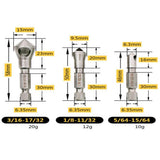 Set 3Pc Hex Countersink Deburring Bits Chamfering Drill Oblique Hole Chamfer - Aladdin Shoppers