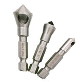 Set 3Pc Hex Countersink Deburring Bits Chamfering Drill Oblique Hole Chamfer - Aladdin Shoppers