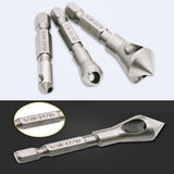 Set 3Pc Hex Countersink Deburring Bits Chamfering Drill Oblique Hole Chamfer - Aladdin Shoppers