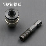 Keyless 3 Jaw Drill Chuck Converter Screwdriver Chuck Adapter, 1/4 Inch Hex Shank, 0.3-3.0mm Drill Bits - Aladdin Shoppers