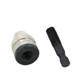 Keyless 3 Jaw Drill Chuck Converter Screwdriver Chuck Adapter, 1/4 Inch Hex Shank, 0.3-3.0mm Drill Bits - Aladdin Shoppers