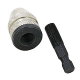 Keyless 3 Jaw Drill Chuck Converter Screwdriver Chuck Adapter, 1/4 Inch Hex Shank, 0.3-3.0mm Drill Bits - Aladdin Shoppers