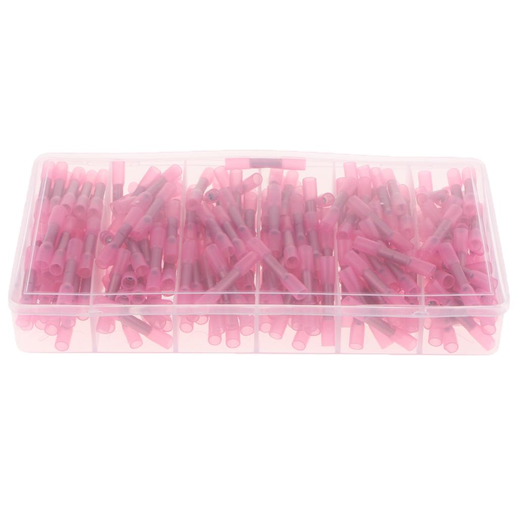 Maxbell 240 PCS Heat Shrink Wire Connectors - Electrical Terminals Kit - Marine Automotive Crimp Connector set