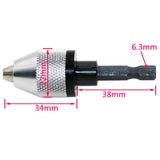 0.3-6.0mm Taper Lathe Electric Drill Chuck Wrench Chuck Key Power Tools - Aladdin Shoppers
