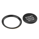 3 Pieces Engine Start Ignition Button Sticker+ Wheel Sticker Badge Trim