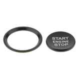 3 Pieces Engine Start Ignition Button Sticker+ Wheel Sticker Badge Trim