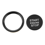 3 Pieces Engine Start Ignition Button Sticker+ Wheel Sticker Badge Trim