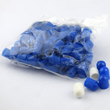 Maxbell 2x100x Plastic Car Bike Motorcycle Truck wheel Tire Valve Stem Caps HOT Blue