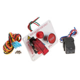 Carbon-look Racing Car 12-24V Ignition Switch Panel Engine Start Push Button - Aladdin Shoppers