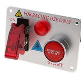 Carbon-look Racing Car 12-24V Ignition Switch Panel Engine Start Push Button - Aladdin Shoppers