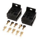 5 Pin Relay Connector Socket with 10 x 6.3mm Terminals, Car Truck Vehicle Relay Case Holder, pack of 2 - Aladdin Shoppers